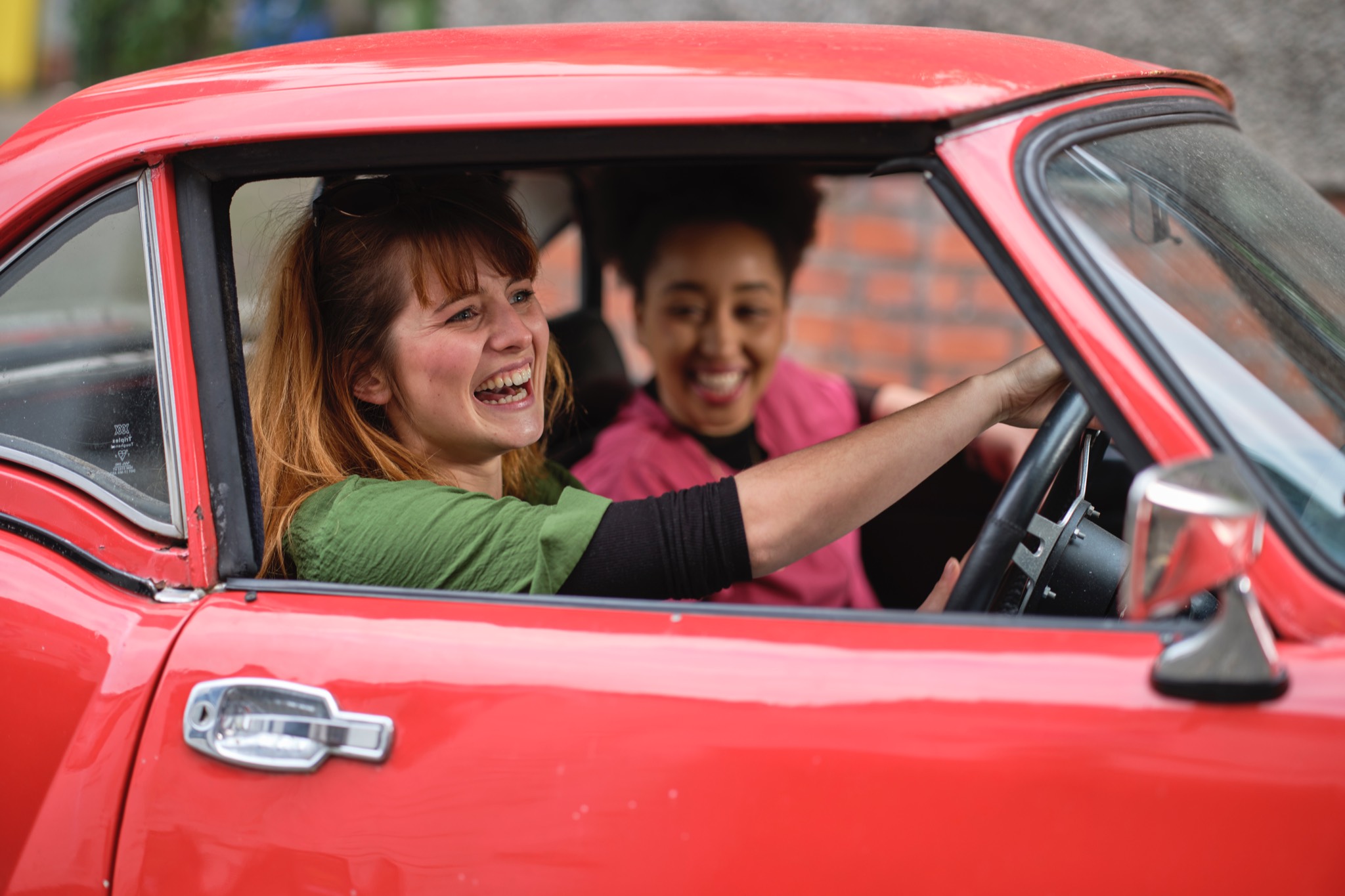 Touring in a classic car