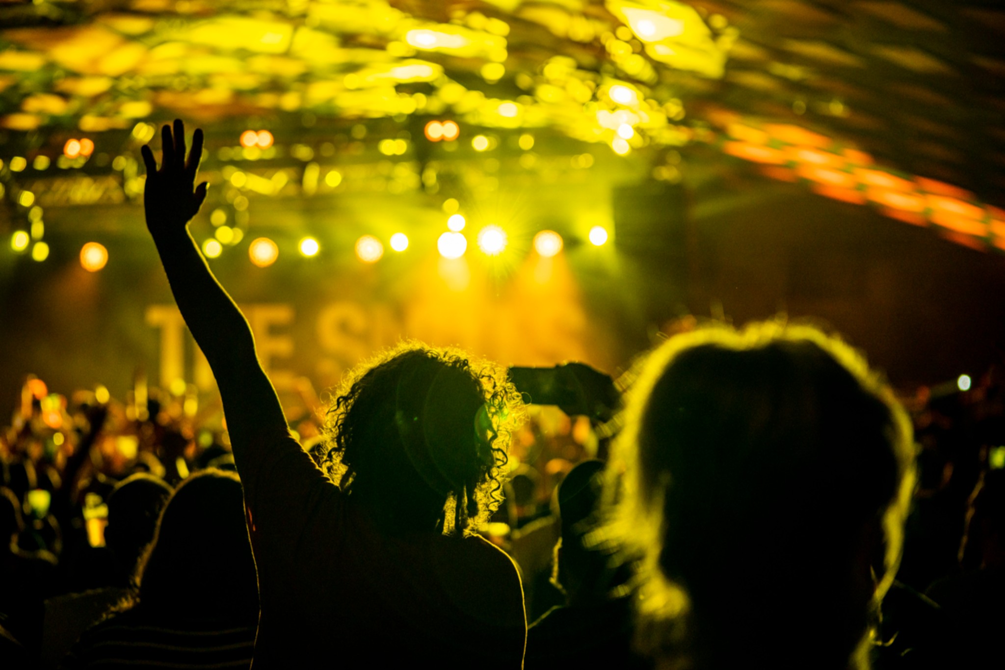 The crowd at a live show at the Barrowland Ballroom