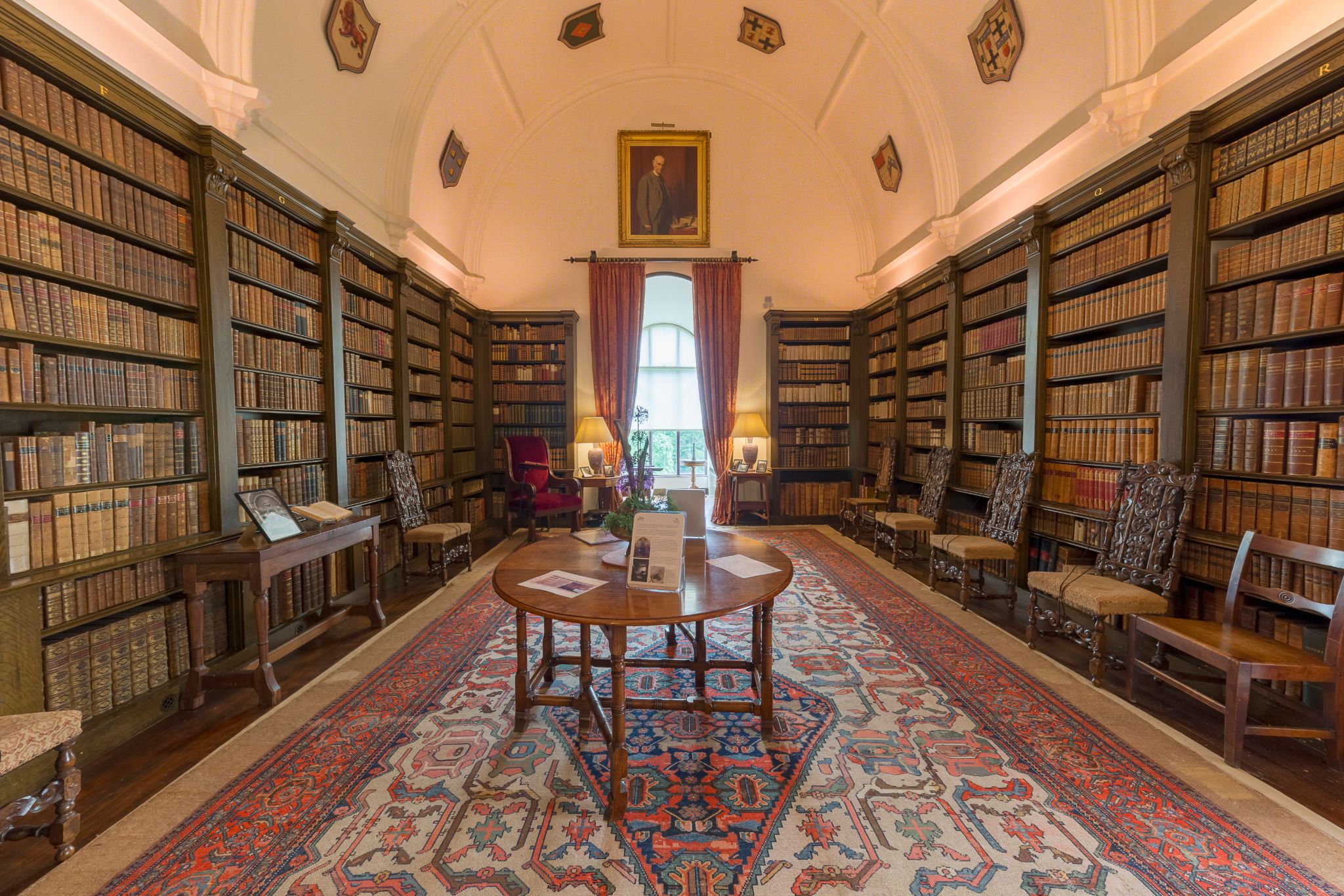 The library at Drum Castle