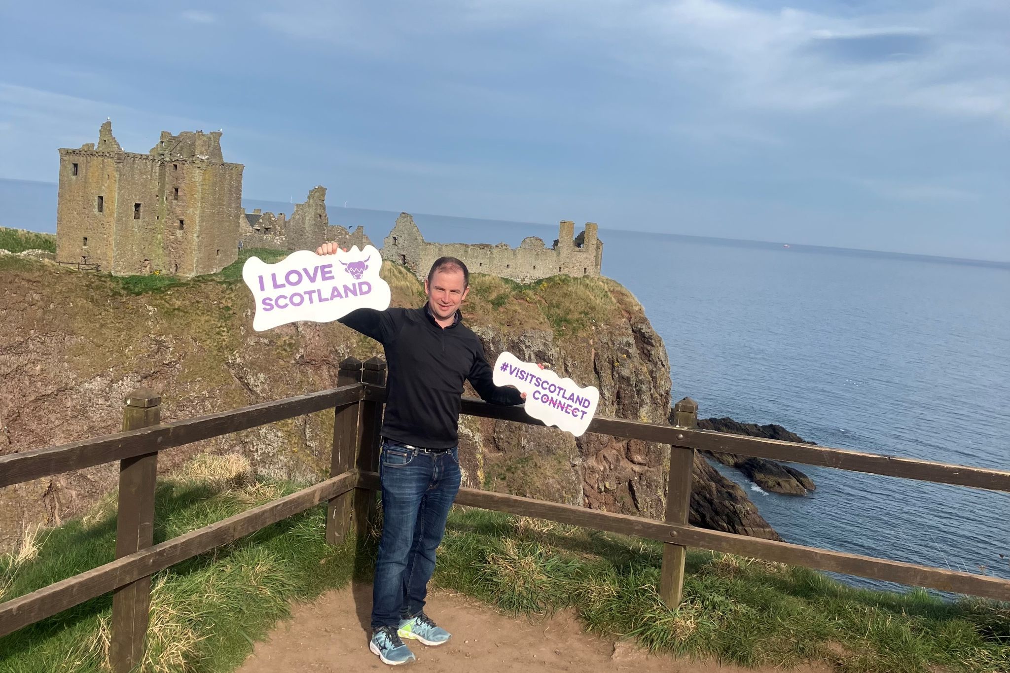 Alasdair at Dunnottar Castle