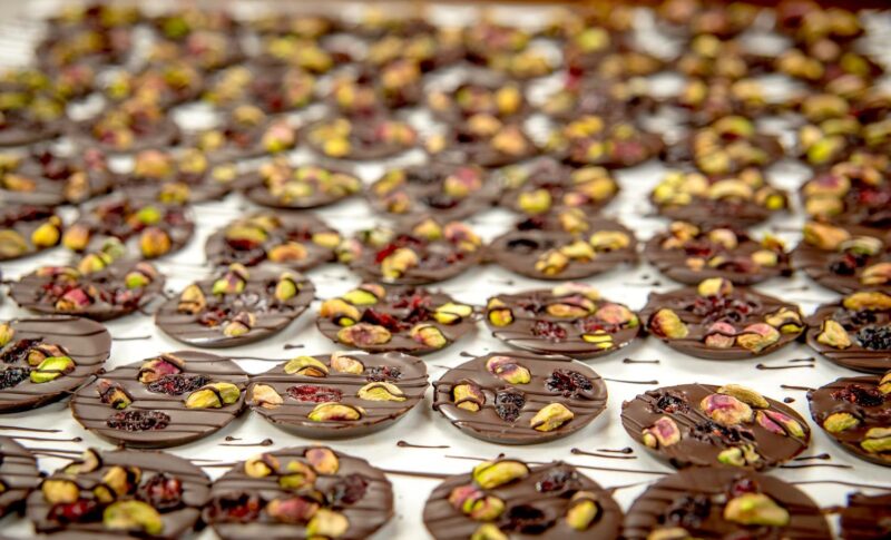 Chocolates Being Prepared In The Scottish Chocolate Centre At Legends Of Grandtully