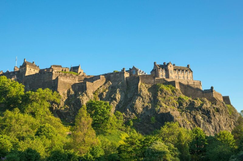 Edinburgh Castle Seen From Princes Street view 2