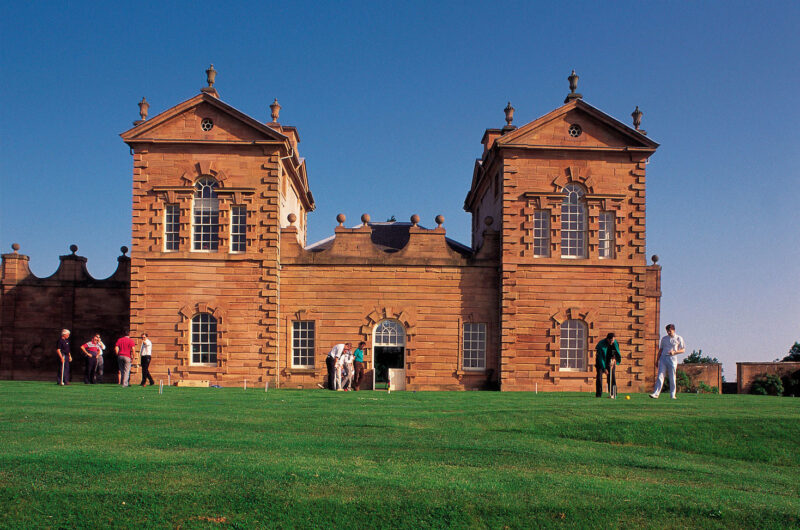 Participants In A Croquet Game During A Corporate Hospitality Event At Chatelherault The Hunting Lodge Of The Dukes Of Hamilton And Now A 500 Acre Country Park Near Hamilton South Lanarkshire