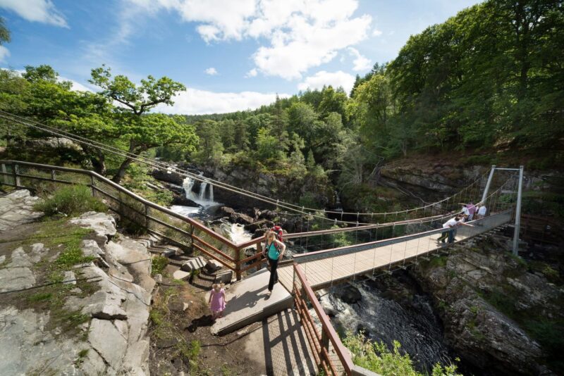 Rogie Falls In The Course Of The Black Water Near Garve