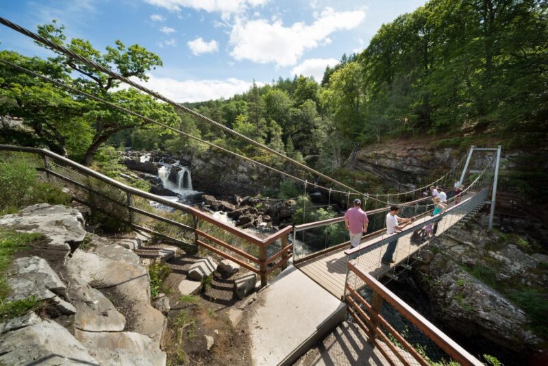 Rogie Falls In The Course Of The Black Water Near Garve