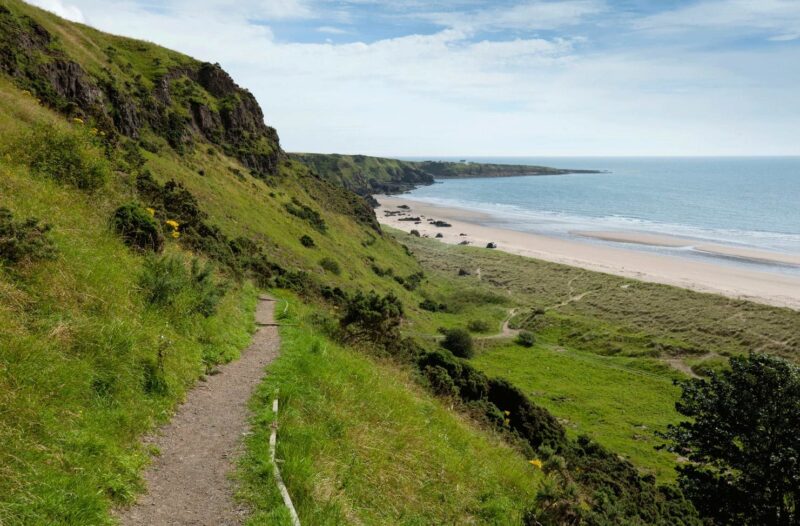 St Cyrus Beach And Dunes A National Nature Reserve At St Cyrus On The Aberdeenshire Coast